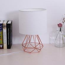 Load image into Gallery viewer, Geometric Bracket Table Lamps E27 Lamp Base Decorative Retro Shade Table Lights Bedside Home Lighting for Bedroom Living Room