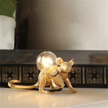 Load image into Gallery viewer, Italy Designer Mouse Resin Table Lamps Room Decorative Table Lamp for Bedroom Bedside Lamp Desk Lamp Home Deco Lighting Fixtures
