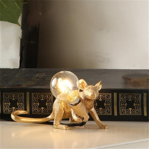 Italy Designer Mouse Resin Table Lamps Room Decorative Table Lamp for Bedroom Bedside Lamp Desk Lamp Home Deco Lighting Fixtures