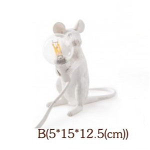 Italy Designer Mouse Resin Table Lamps Room Decorative Table Lamp for Bedroom Bedside Lamp Desk Lamp Home Deco Lighting Fixtures