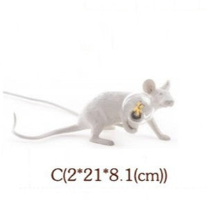 Italy Designer Mouse Resin Table Lamps Room Decorative Table Lamp for Bedroom Bedside Lamp Desk Lamp Home Deco Lighting Fixtures