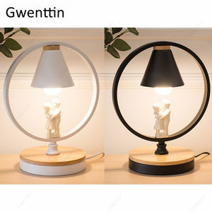 Nordic LED Table Lamp for Boy Girl Bedroom Bedside Lamp Standing Desk Light Home Decor Modern Bird Light Fixtures Loft Luminaire