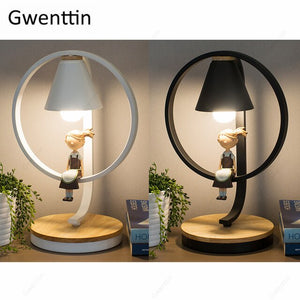 Nordic LED Table Lamp for Boy Girl Bedroom Bedside Lamp Standing Desk Light Home Decor Modern Bird Light Fixtures Loft Luminaire